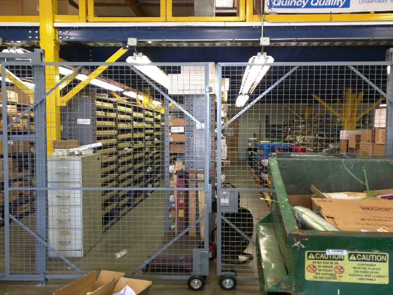 welded wire mesh facility storage