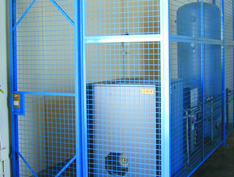 welded wire mesh security and racks